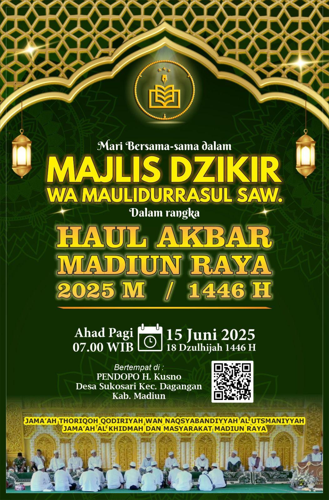 Majlis Dzikir Maulidurrasul SAW & Haul Akbar Madiun Raya